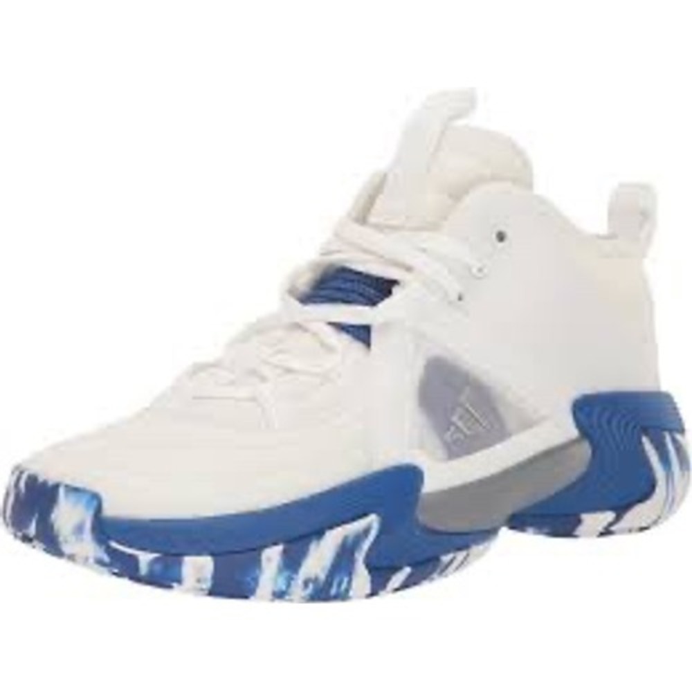 Adidas Exhibit Select Mid White Royal Blue Basketball Shoes Women 9.5 CLEAN